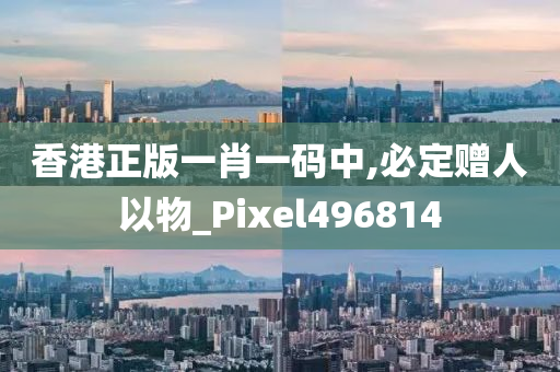 香港正版一肖一码中,必定赠人以物_Pixel496814