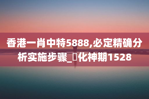 香港一肖中特5888,必定精确分析实施步骤_‌化神期1528