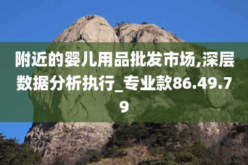 附近的婴儿用品批发市场,深层数据分析执行_专业款86.49.79