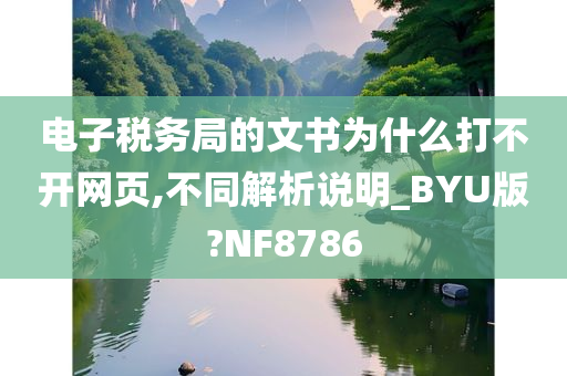 电子税务局的文书为什么打不开网页,不同解析说明_BYU版?NF8786