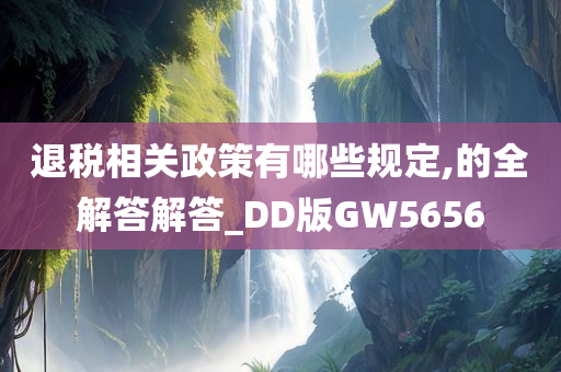 退税相关政策有哪些规定,的全解答解答_DD版GW5656