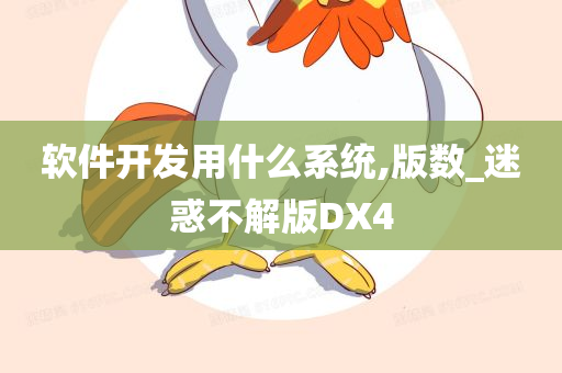 软件开发用什么系统,版数_迷惑不解版DX4