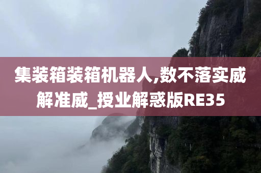 集装箱装箱机器人,数不落实威解准威_授业解惑版RE35