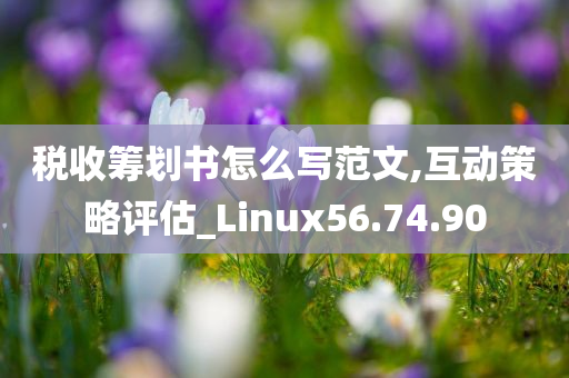 税收筹划书怎么写范文,互动策略评估_Linux56.74.90