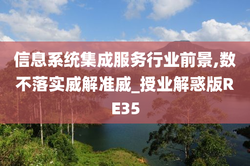 信息系统集成服务行业前景,数不落实威解准威_授业解惑版RE35