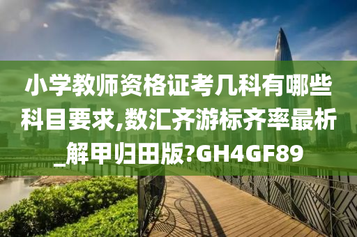 小学教师资格证考几科有哪些科目要求,数汇齐游标齐率最析_解甲归田版?GH4GF89