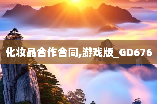 化妆品合作合同,游戏版_GD676