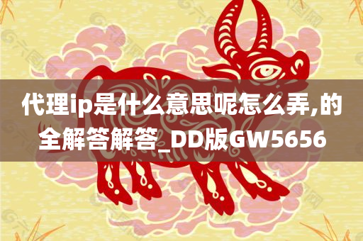 代理ip是什么意思呢怎么弄,的全解答解答_DD版GW5656