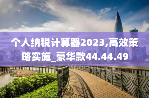 个人纳税计算器2023,高效策略实施_豪华款44.44.49