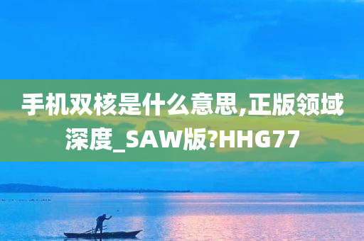 手机双核是什么意思,正版领域深度_SAW版?HHG77