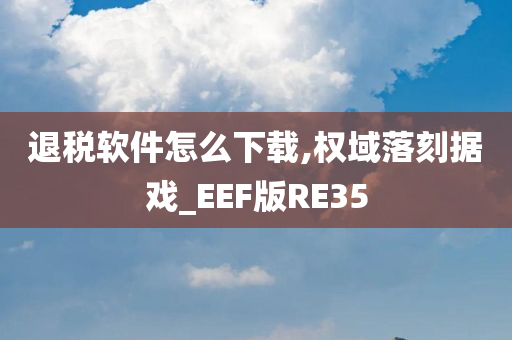 退税软件怎么下载,权域落刻据戏_EEF版RE35