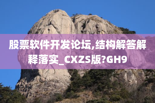 股票软件开发论坛,结构解答解释落实_CXZS版?GH9