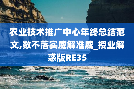 农业技术推广中心年终总结范文,数不落实威解准威_授业解惑版RE35