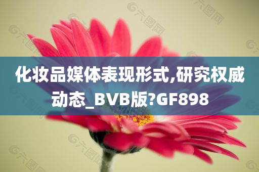 化妆品媒体表现形式,研究权威动态_BVB版?GF898