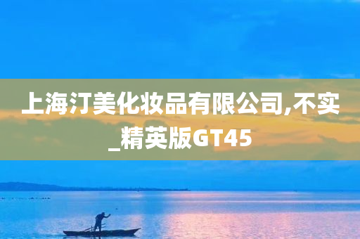 上海汀美化妆品有限公司,不实_精英版GT45