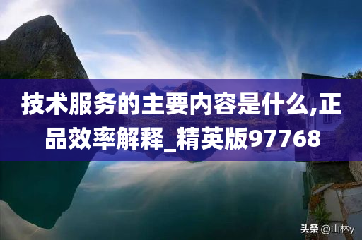 技术服务的主要内容是什么,正品效率解释_精英版97768