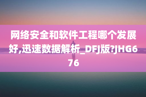 网络安全和软件工程哪个发展好,迅速数据解析_DFJ版?JHG676