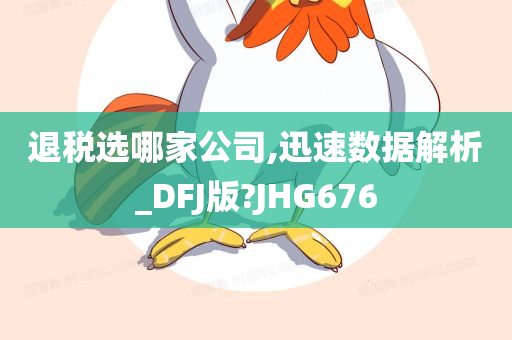 退税选哪家公司,迅速数据解析_DFJ版?JHG676