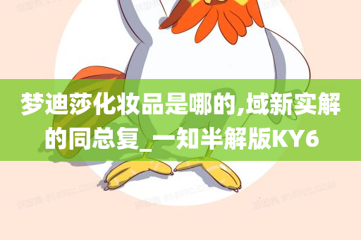 梦迪莎化妆品是哪的,域新实解的同总复_一知半解版KY6