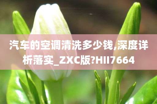 汽车的空调清洗多少钱,深度详析落实_ZXC版?HII7664