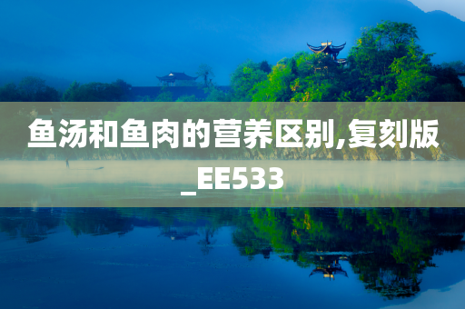 鱼汤和鱼肉的营养区别,复刻版_EE533