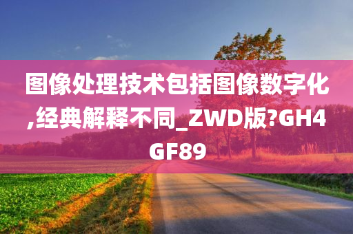 图像处理技术包括图像数字化,经典解释不同_ZWD版?GH4GF89