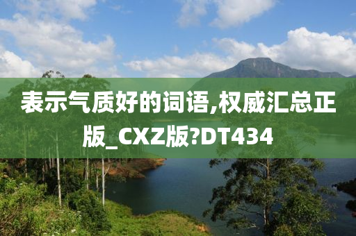 表示气质好的词语,权威汇总正版_CXZ版?DT434