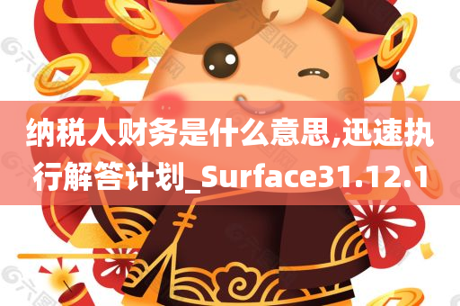 纳税人财务是什么意思,迅速执行解答计划_Surface31.12.10