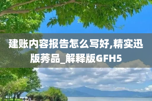 建账内容报告怎么写好,精实迅版莠品_解释版GFH5