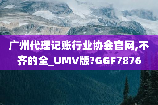 广州代理记账行业协会官网,不齐的全_UMV版?GGF7876