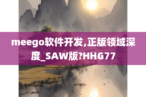 meego软件开发,正版领域深度_SAW版?HHG77