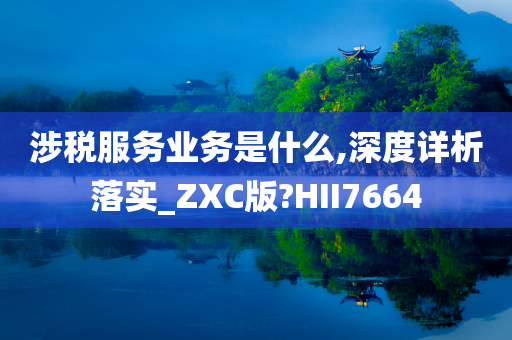 涉税服务业务是什么,深度详析落实_ZXC版?HII7664