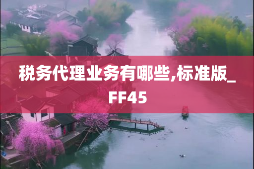 税务代理业务有哪些,标准版_FF45