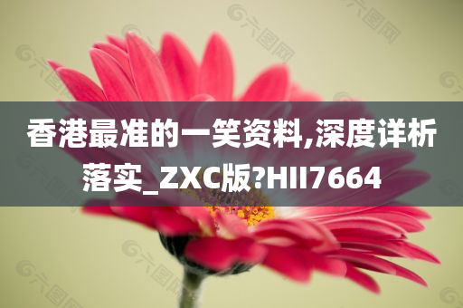 香港最准的一笑资料,深度详析落实_ZXC版?HII7664