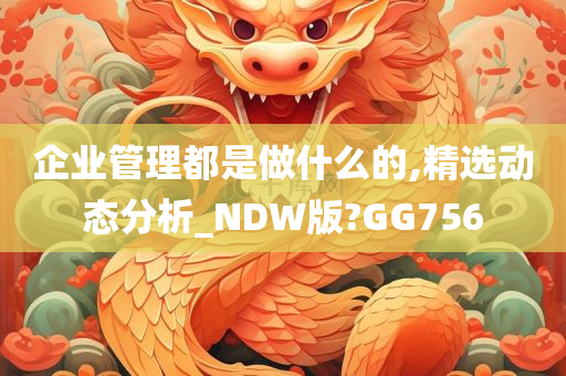 企业管理都是做什么的,精选动态分析_NDW版?GG756