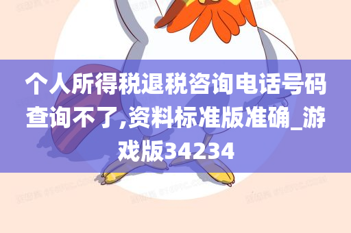 个人所得税退税咨询电话号码查询不了,资料标准版准确_游戏版34234