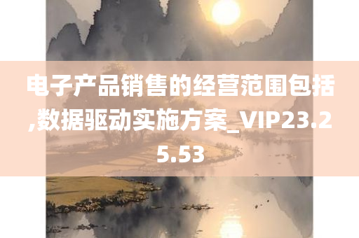 电子产品销售的经营范围包括,数据驱动实施方案_VIP23.25.53