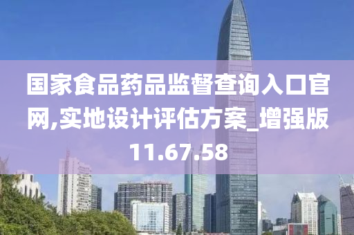 国家食品药品监督查询入口官网,实地设计评估方案_增强版11.67.58