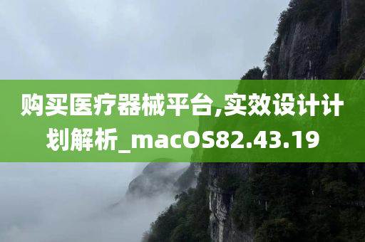 购买医疗器械平台,实效设计计划解析_macOS82.43.19