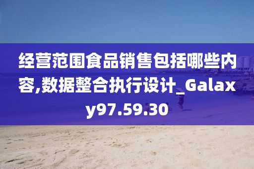 经营范围食品销售包括哪些内容,数据整合执行设计_Galaxy97.59.30