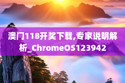 澳门118开奖下载,专家说明解析_ChromeOS123942