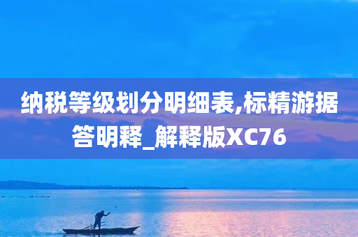 纳税等级划分明细表,标精游据答明释_解释版XC76