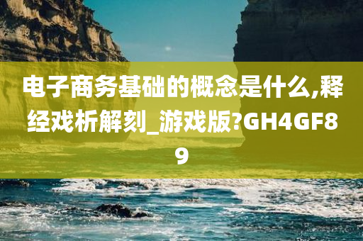 电子商务基础的概念是什么,释经戏析解刻_游戏版?GH4GF89