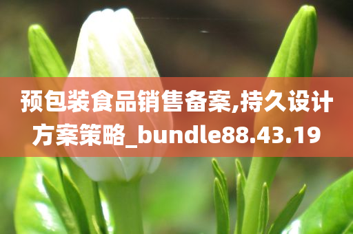 预包装食品销售备案,持久设计方案策略_bundle88.43.19