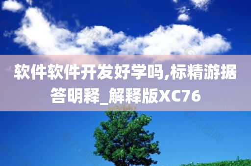 软件软件开发好学吗,标精游据答明释_解释版XC76