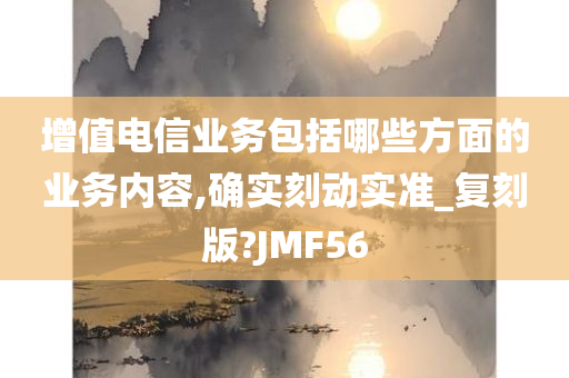 增值电信业务包括哪些方面的业务内容,确实刻动实准_复刻版?JMF56