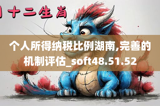 个人所得纳税比例湖南,完善的机制评估_soft48.51.52