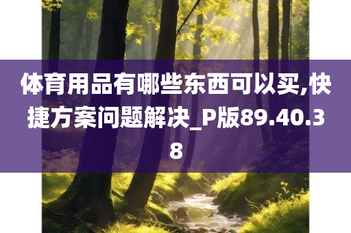 体育用品有哪些东西可以买,快捷方案问题解决_P版89.40.38