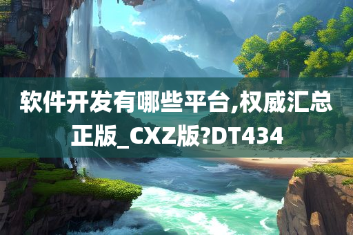 软件开发有哪些平台,权威汇总正版_CXZ版?DT434