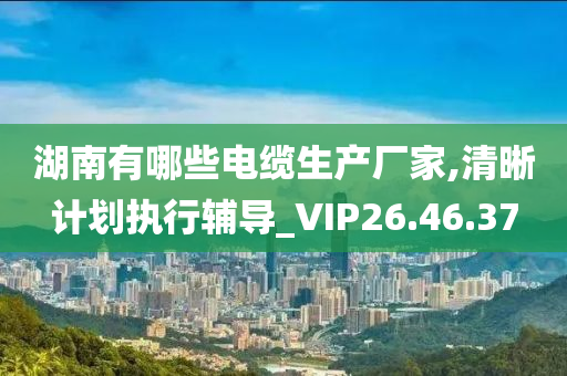 湖南有哪些电缆生产厂家,清晰计划执行辅导_VIP26.46.37